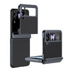 For Samsung Galaxy Z Flip3 5G Integrated AG Frosted Vacuum Plating Phone Case(Black)