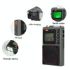 HanRongda HRD-787 High Performance Full Band Portable Bluetooth Card SOS Warning LED Lighting Radio(Green)