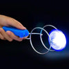 Light-emitting Magnetic Gyro Toys Magic Track Gyro Children Toy Yo-yo Balls(Random Color)