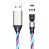 2.4A USB to 8 Pin 540 Degree Bendable Streamer Magnetic Data Cable, Cable Length: 1m(Colour)