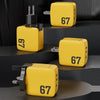 WK WP-U141 67W USB+Double USB-C / Type-C GaN Charger, Plug:EU Plug(Yellow)