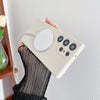 For Samsung Galaxy S25+ 5G Solid Color Liquid Silicone MagSafe Magnetic Phone Case(Lavender Grey)