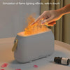 Simulation Flame Aromatherapy Humidifier Bedroom Ambient Light, Color: Gray