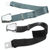Two Point Aircraft Buckle Adjustable Seat Belt Extended Band(Black)