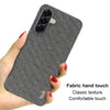 For Samsung Galaxy A56 5G imak Ruiyi Series Cloth Texture PU + PC Phone Case(Light Grey)