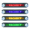 DC 12V Car LED Programmable Showcase Message Sign Scrolling Display Lighting Board with Remote Control(Red Light)