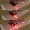 20mw Line Red Light Adjustable Infrared Laser Positioning LED Work Light with Holder(US Plug)