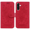 For Samsung Galaxy A36 5G / A56 5G Butterfly Rose Embossed Leather Phone Case(Red)