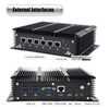 HYSTOU P09-6L Windows / Linux System Mini PC, Intel Celeron 3865U 2 Core 2 Threads up to 1.80GHz, Support mSATA, 8GB RAM DDR3 + 128GB SSD