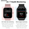 LEMFO LT10 2.01 inch TFT Screen Smart Watch Supports Bluetooth Call / Health Monitoring, Steel Strap(Pink)