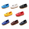 DKF-282 Lightweight Non-slip Dance Bean Shoes Children Leather Shoes, Size: 36(Royal Blue)