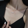 Ladies Light Luxury Bowknot Necklace Clavicle Chain, Specification:XL1751