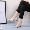 Women Shoes Hollow Rhinestone Pumps, Size:38(Beige White)