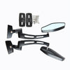 1Pair SF-062 Motorcycle Modified Rearview Mirror Reflective Mirror(Black)