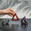 Stress Relieving Alloy Massage Bracelet Infinite Flip Fingertip Chain Fidget Toy(Purple)