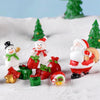 5pcs Christmas Decoration Accessories Micro Landscape Christmas Gift Resin Small Ornament, Style: Christmas Snowman No.9