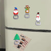 Magnetic Cute Cartoon Stainless Steel Bottle Opener Refrigerator Sticker Decoration, Style: Christmas Tree