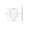 Acrylic Makeups Manicure Transparent Palette With Color Stick, Specification: Square Plate+Stick