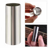 Metal Electric Guitar Glide Pipe Glass Guitar Glide Stick Finger Set(Silver+Transparent)