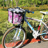 Bicycle Front Bag Basket Aluminum Alloy Foldable Basket, Size:L(Purple)