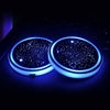 1 Pair Automotive LED Colorful Luminous Water Coaster Acrylic Car Cup Tank Atmosphere Lamp(Star Model)