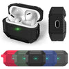 For AirPods 4 Wireless Earphones Shockproof Armor Protective Case(Dark Green)