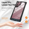 For Samsung Galaxy S22 Ultra 5G TPU + PC Lens Protection Phone Case(Black)