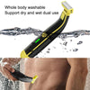 Electric Razor Portable USB Rechargeable Men Shaver(Yellow Black)