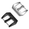 3 PCS Stainless Steel Brushed Pin Buckle Watch Accessories, Color: 20mm Black