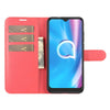 For Alcatel 1SE  2020 Litchi Texture Horizontal Flip Protective Case with Holder & Card Slots & Wallet(Red)