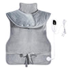 Heated Shoulder Guards Neck Guards Electric Heated Shawls Electric Blankets AU Plug(Silver Gray)