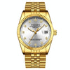 FNGEEN 7008 Men Fashion Diamond Dial Watch Couple Watch(Full Gold White Surface)