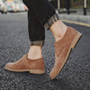 British Style Casual Shoes Suede Oxford Leather Men Shoes, Size:40(Brown)