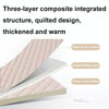 Soft And Breathable Soybean Cotton Thickened Non-Slip Mattress Pad, Size: 150x190cm(Square-Khaki)