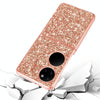 For Huawei P50 Pocket Glitter Powder Shockproof TPU Folding Phone Case(Rose Gold)