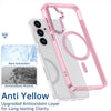 For Samsung Galaxy S25+ 5G MagSafe Magnetic Clear Phone Case(Pink)