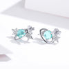 Interstellar Earrings Sterling Silver Female Platinum-plated Earrings Star Earrings