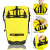 WHEEL UP 25L WHFS001 Waterproof Bicycle Backpack Shelf Bag Unilateral Frame Bag Long-distance Trip Bicycle Bag 25L(Yellow)