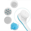 Electronic Waterproof Spin Spa Bath Brush Long-handled Massage Brush, with 5 Brush Heads