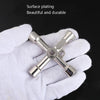 Elevator Water Meter Valve Cross Key Inner Triangle Wrench, Style: B Silver