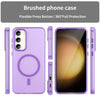 For Samsung Galaxy S23+ 5G MagSafe Frosted Translucent TPU + PC Full Coverage Phone Case(Dark Purple)