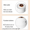 USB Colorful Cup Humidifier Home Car Ambient Light Desktop Air Purifier(White)