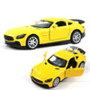 1:36 Three-door Open Alloy Sports Car Model Pull Back Car Boy Toy(GTR Yellow)