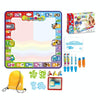 78x78cm Water Doodle Mat Writing Board Mat Magic Pen For Kids, Spec: Set 1