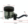 Motorcycle Modified Fittings Front Brake Oil Liquid Oil Cup Direct Pump Large Capacity Universal Oil Pot(Black)