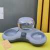 Automatic Dog Water Bowl with Placemat - Grey - 1.4L