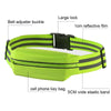 Women Men Running Bag Adjustable Reflective Waist Pouch Pack, Spec: 1 Belt+2 Arm Band(Fluorescent Green)