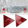 Trucks Trailers RV Triangular Red Reflector