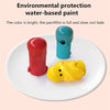 Baby Percussion Wooden Elephant Drag Cart Hitting Hamster Children Educational Toys(Red)
