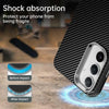For Samsung Galaxy S23 FE 5G Carbon Fiber Series IMD Phone Case(Black)